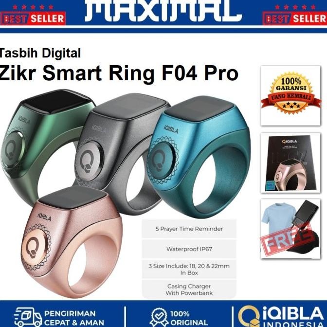 iQibla Zikr F04 Ring Flex Pro Tasbih Digital Zikr Ring Flex F04 Pro Original TERLARIS
