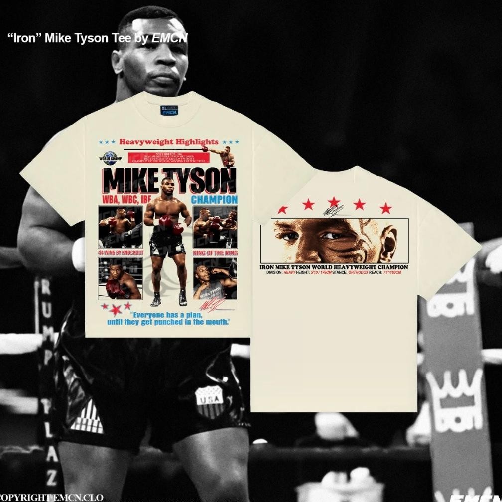 Terbaru Kaos Emcn Oversized Tee Iron Mike Tyson Terlaris
