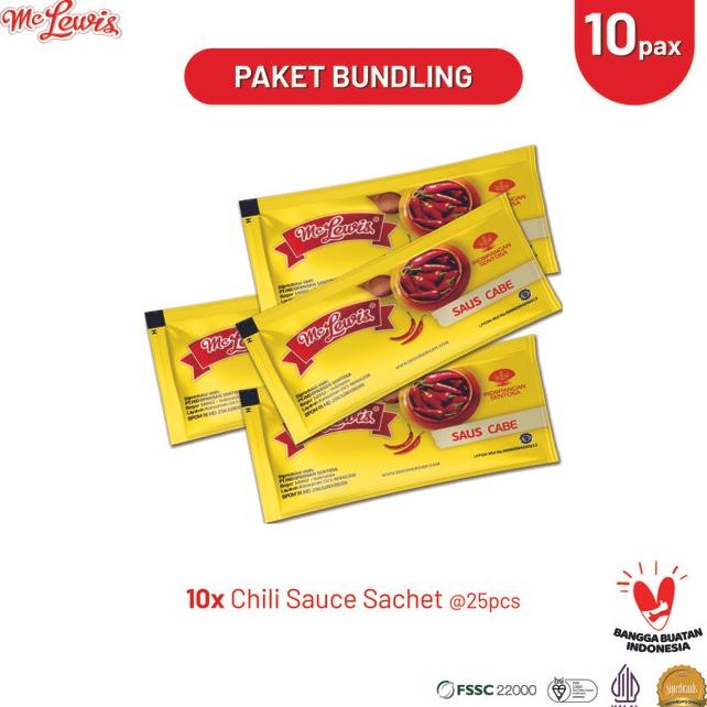 

Paet Bundle Mc Lewi Chili Auce Achet 8Gr 10 Pa