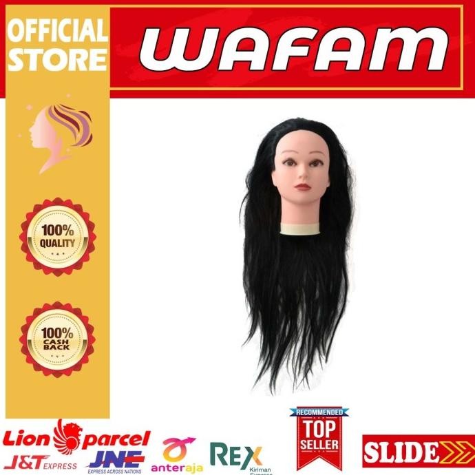 Manekin Rambut / Manekin Kepala / Rambut Latihan Cukur Barber Salon