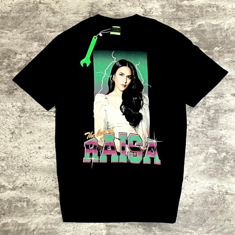 Terbaru Kaos CodRaisa X Kamengski The Best Of Raisa Tshirt Black Original Merchandise Tidur Pendek F