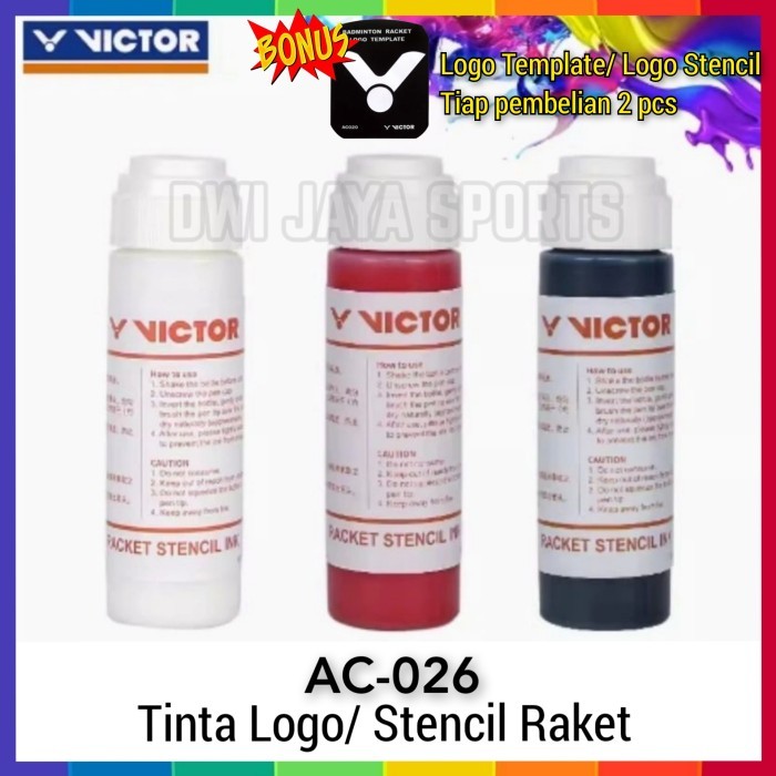 

Tinta Stencil Raket Victor AC026 Tinta Victor AC 026 Stencil Raket
