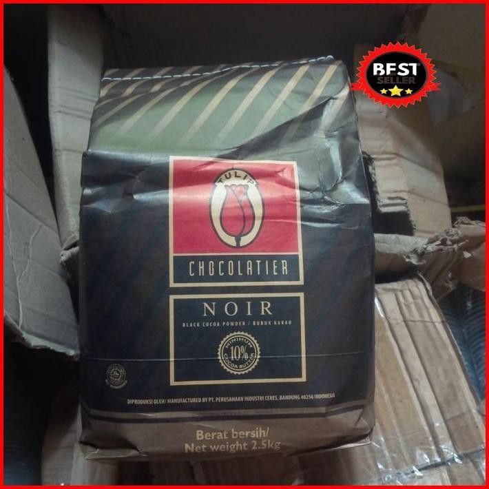 

Coklat Bubuk Tulip Noir 500 Gr - Cokelat Noir Hitam Black Cocoa Powder New 100 % Original