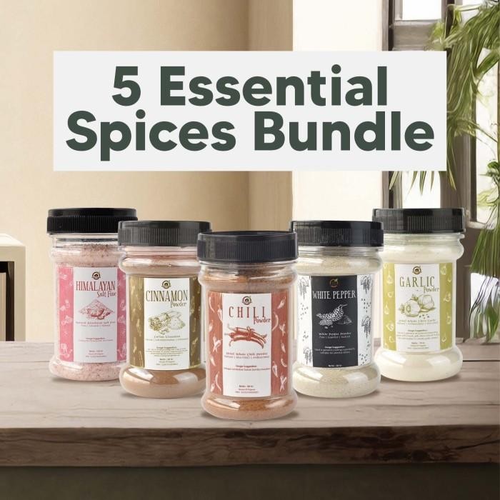 

5 Essential Spices Bundle ( Paket 5 Bumbu Dapur ) Terbaru 100 % Original