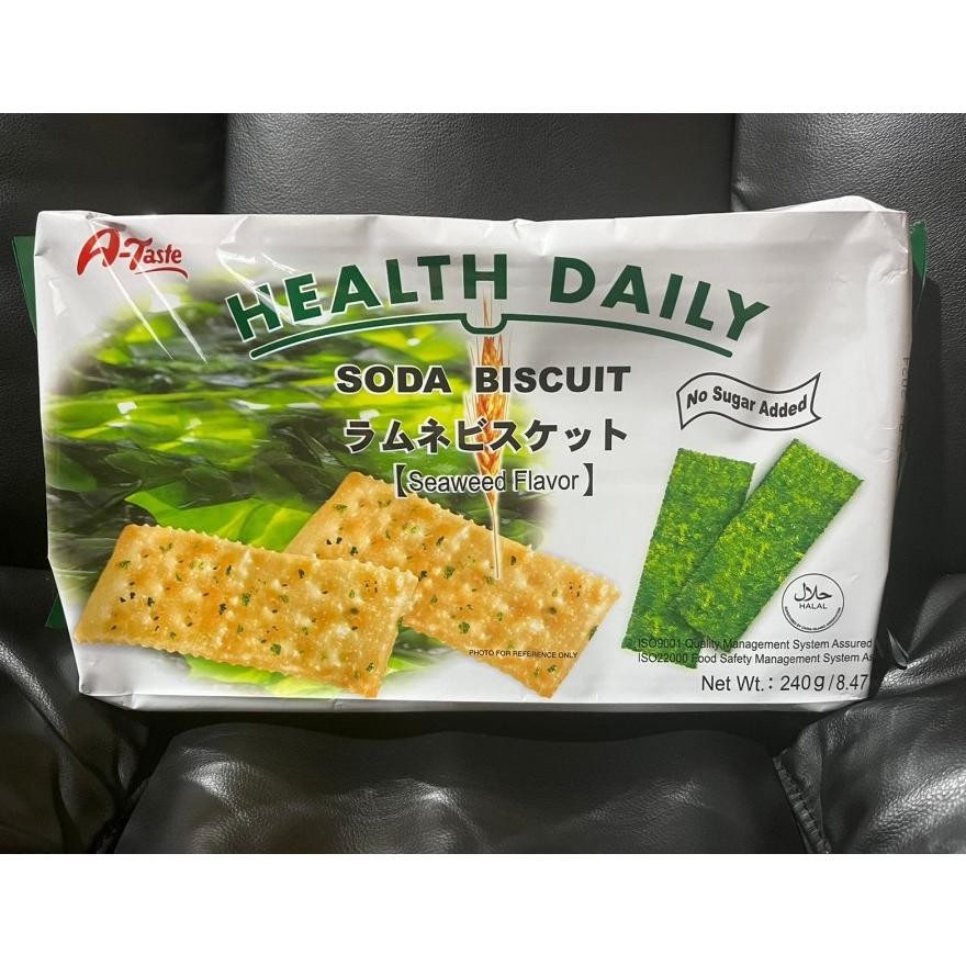 

A-Taste Health Daily Soda Biscuit seaweed / Biskuit rumput laut 240grm