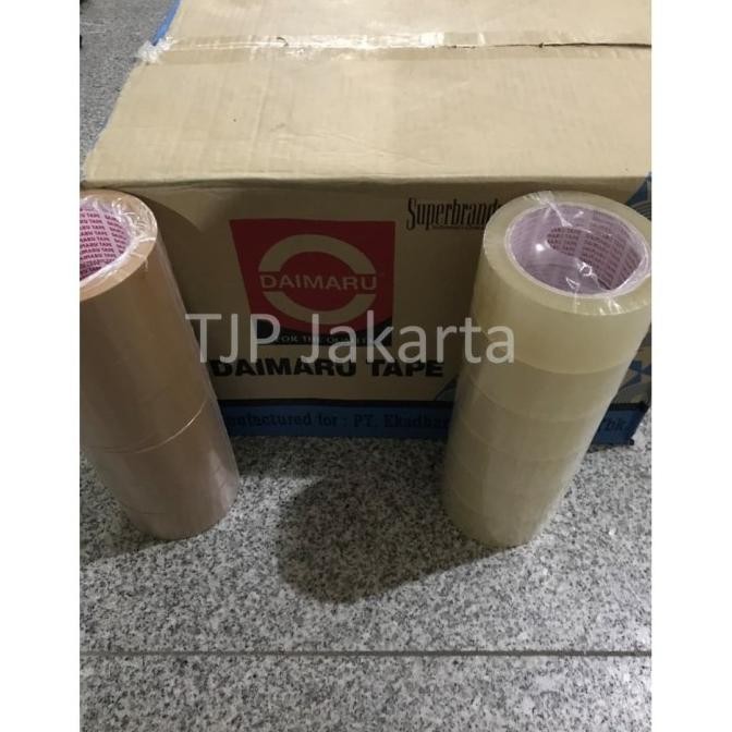 

Lakban OPP Daimaru 2 inch / 1 dus khusus sameday