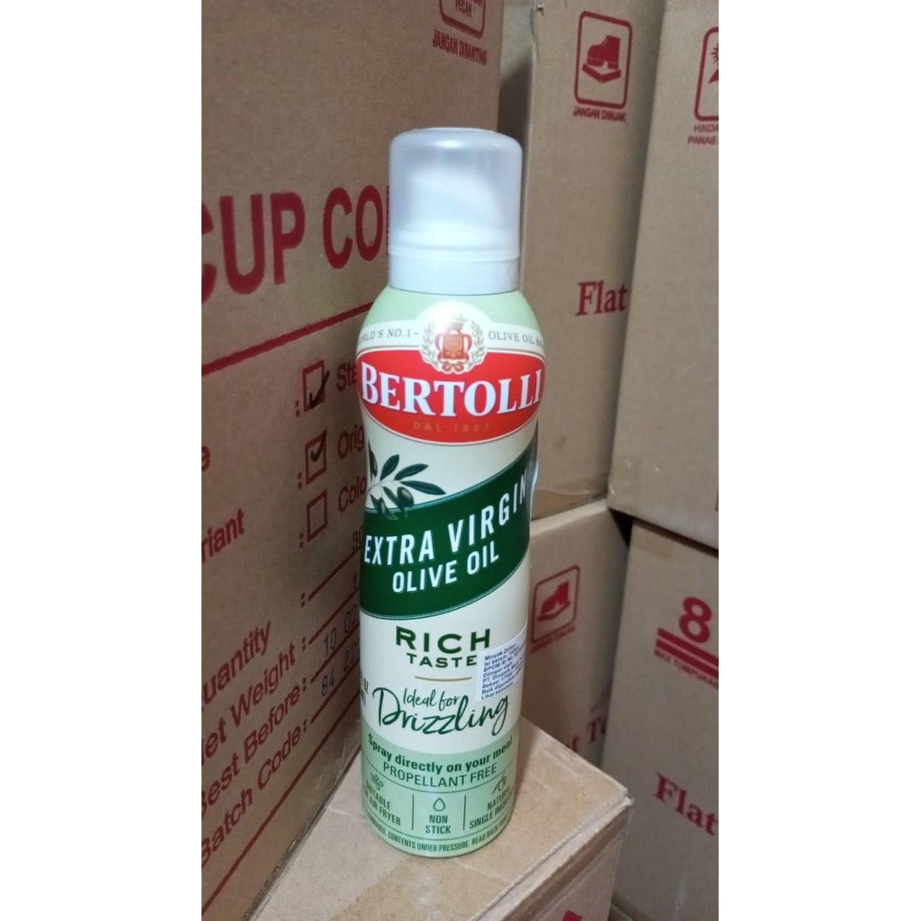 

Bertolli Extra Virgin Olive Oil Spray / Dressing Minyak Semprot 145Ml Terlaris 100 % Original