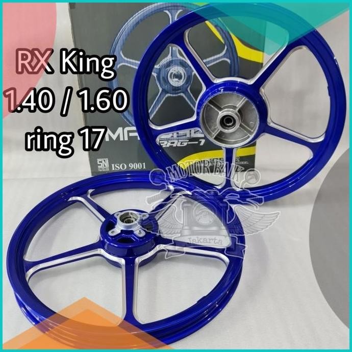 Velg power mandalika RX KING 140/160 ring 17 set depan belakang pnp 07