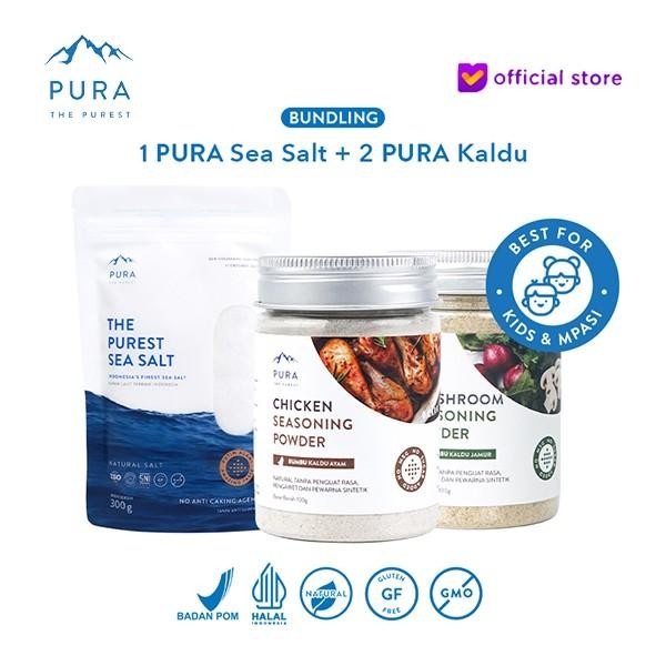 

Pura Sea Salt, Kaldu Asli - Garam Organik - Kaldu Alami - No Msg Terlaris 100 % Original