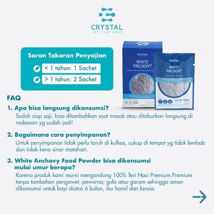 

(1 Box Of 10 Sachets 4Gr) White Anchovy Powder New 100 % Original