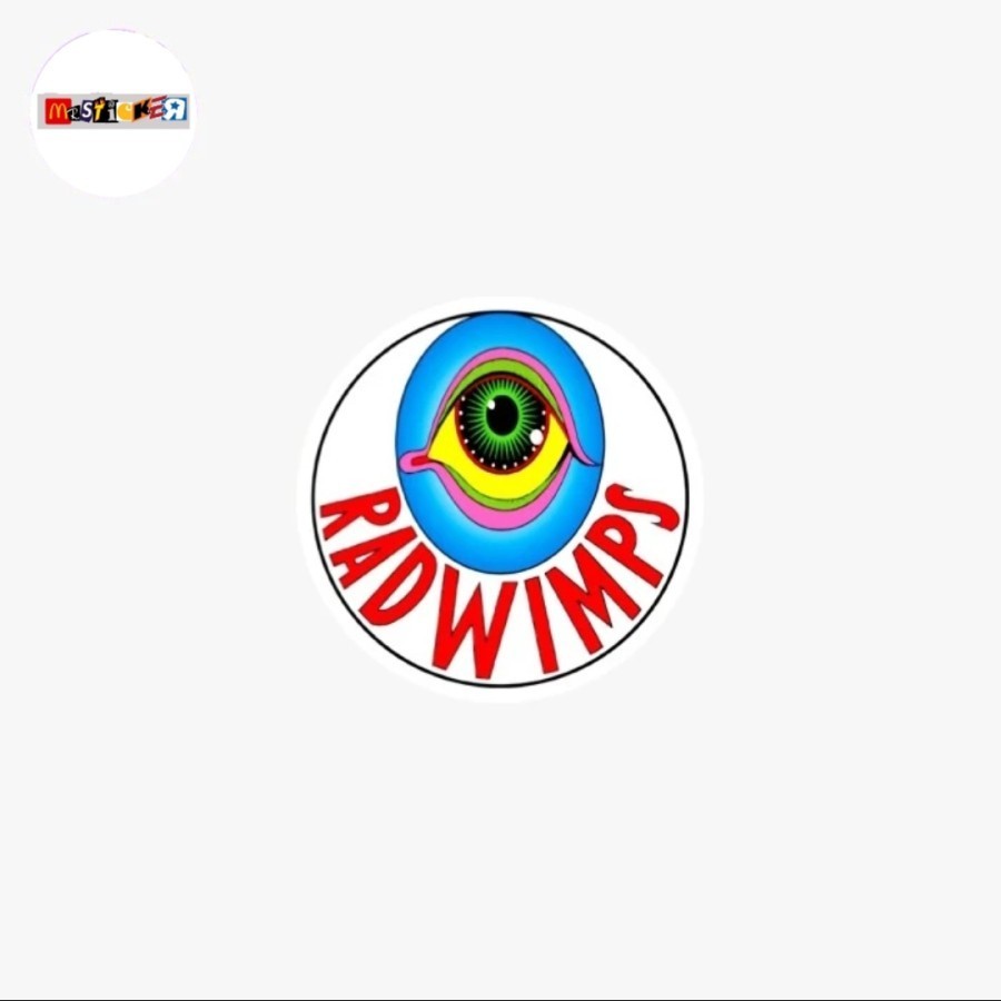 

sticker band RADWIMPS logo rounded stiker japan wimpers