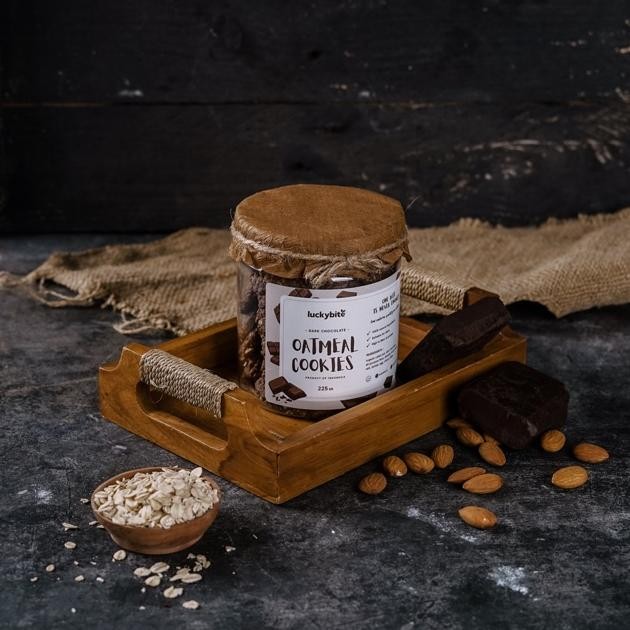 

Oatmeal Cookies - Dark Choco Almond (225 gr) - LUCKYBITE