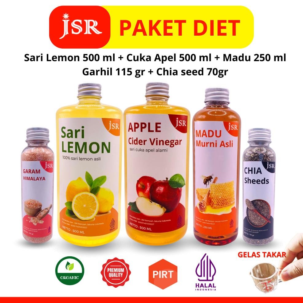 

PAKET /BUNDLING LENGKAP CUKA APEL/SARI LEMON/CHIA SEEDS//GARHIL