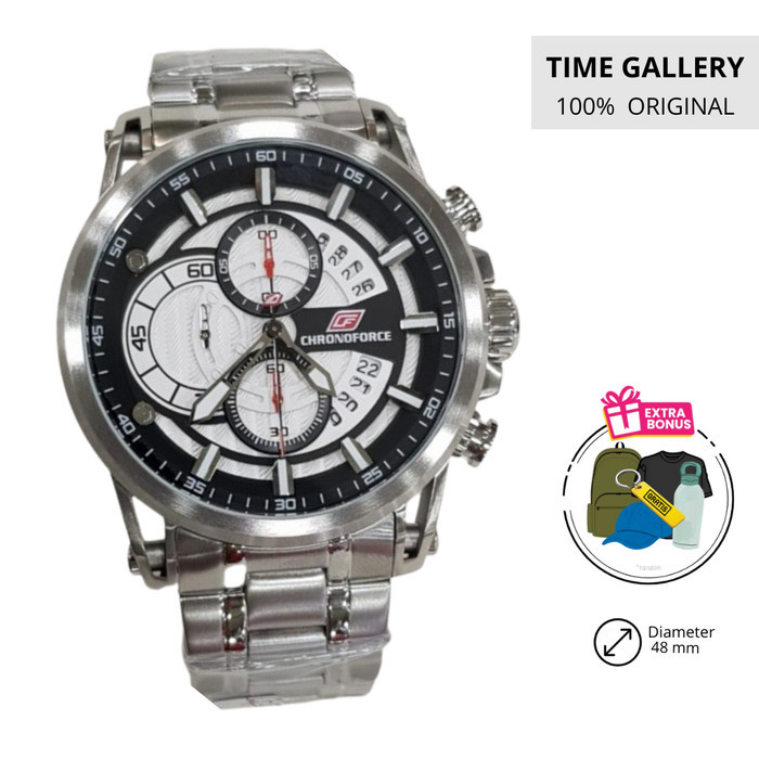 Jam Tangan 100% Original Chronoforce ori chrono force 5308gcbsssilver 5308 5308g cf5308 cf5308g 5308