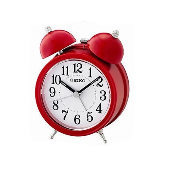 Jam Meja Weker Seiko Kring Original Ori QHK035R QHK035 R QHK 035R 035