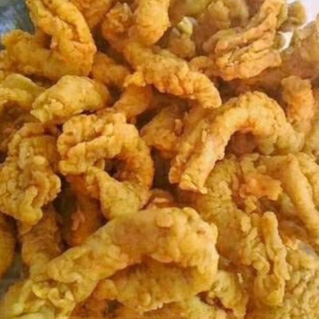 

KERIPIK USUS AYAM 1KG (1000 GR) - RENYAH - KRIPIK USUS TEPUNG