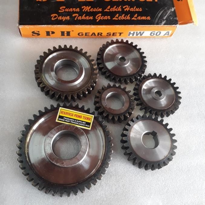 ,,,,,,,] HW60 GIGI GEAR SET GEARSET GIRSET PECAH KULIT GABAH BERAS YANMAR HW 60