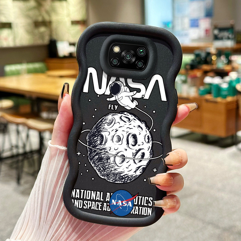 Casing Hp Untuk Xiaomi POCO X3 POCO X3 NFC POCO X3 Pro Case NASA astronot anti selip tekstur lembut 