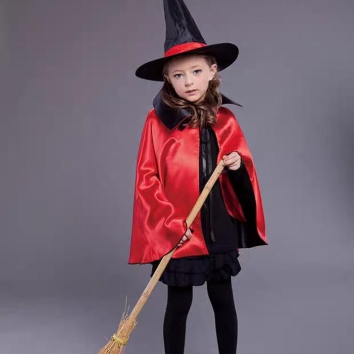 Witch Kids Costume Halloween Kostum Anak Penyihir Nenek Sihir