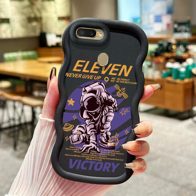 Casing Hp Untuk OPPO A7 A5s A12 A12s A11K Case Casing HP Kesing astronot luar angkasa Softcase Macar