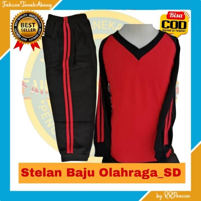 Stelan Baju Seragam Olahraga Anak Sekolah Dasar Sd Termurah 100 % Original