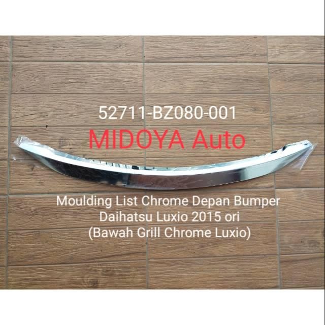 Moulding List Chrome Depan Bumper Daihatsu Luxio 2015 Ori