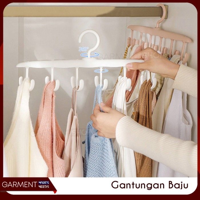 Hanger Cabang Pakaian Baju Celana Topi Inner Wear Organizer Lemari Jemuran Walking Closet Laundry