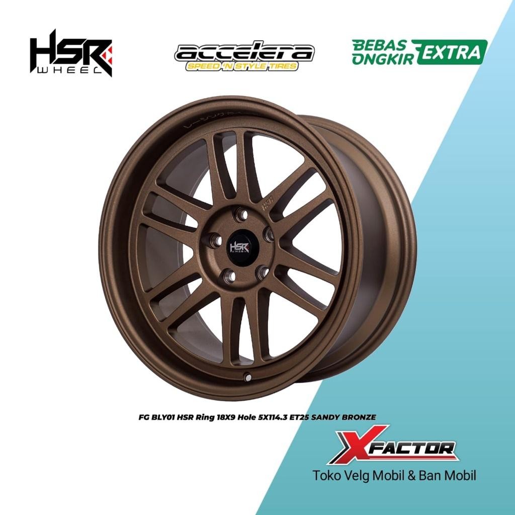 Jual Velg Racing Jdm Warna Bronze Hsr Bly-01 Ring 18 Lebar 9 Cocok Untuk All New Rush, Innova, Xpand