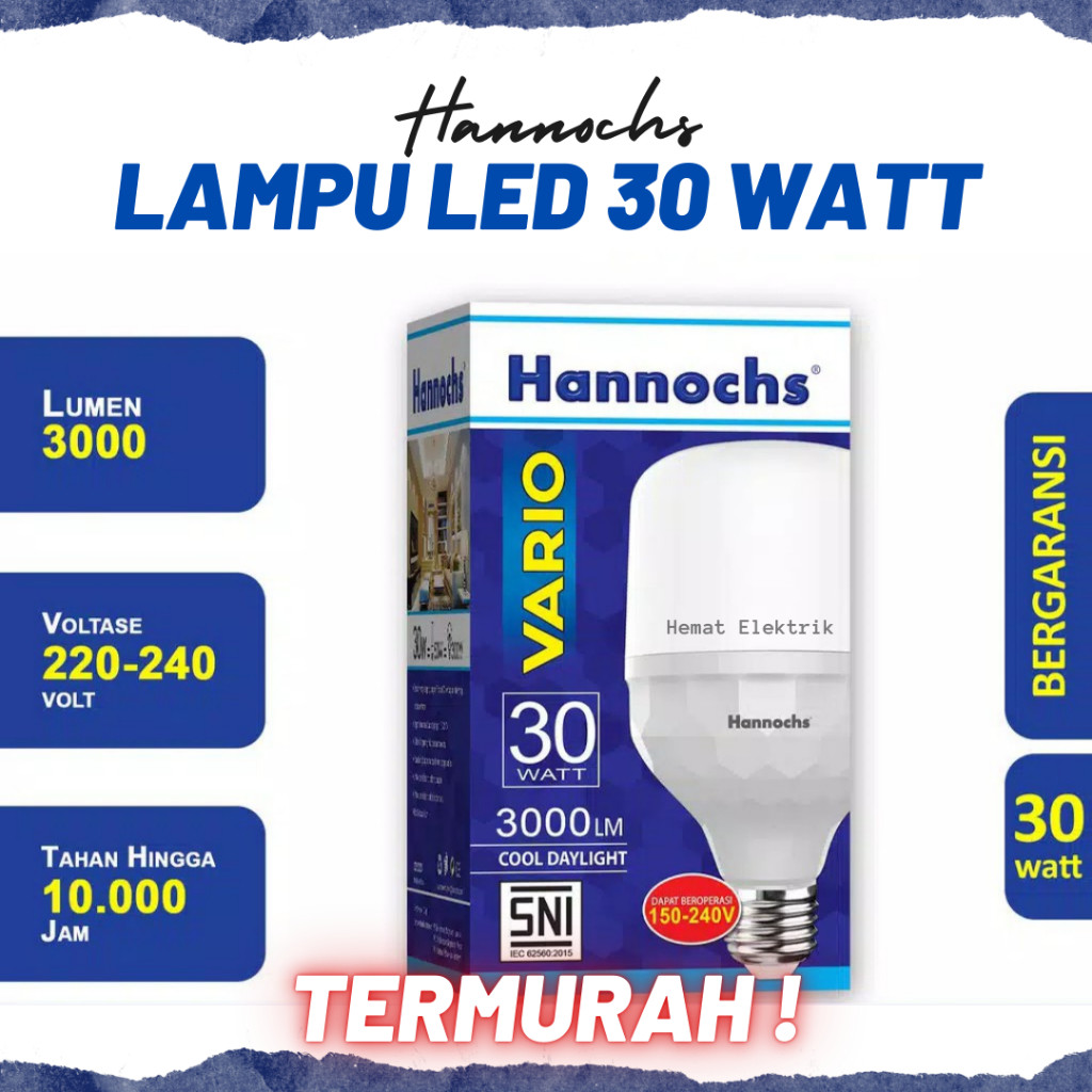 Bola Lampu Led Hannochs Vario 30 Watt Bohlam Hannochs Led Vario 30 W