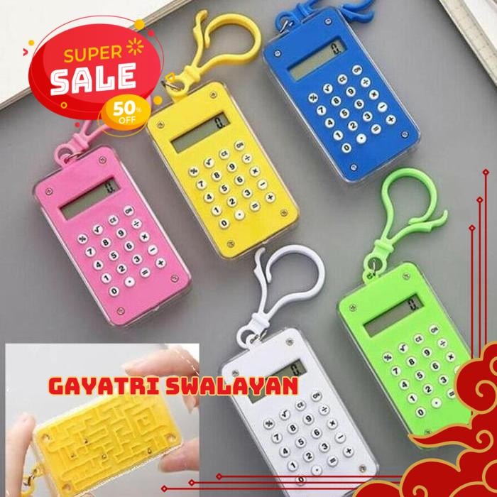 

MINI SLIM MAINAN GANTUNGAN KUNCI KALKULATOR CALCULATOR MINI SLIM MAINAN MAZE KEYCHAIN AJAIB!!
