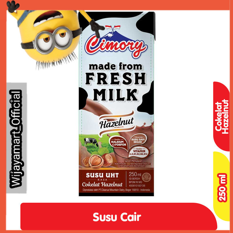 

Cimory Susu UHT Cokelat Hazelnut Kotak 250 ml