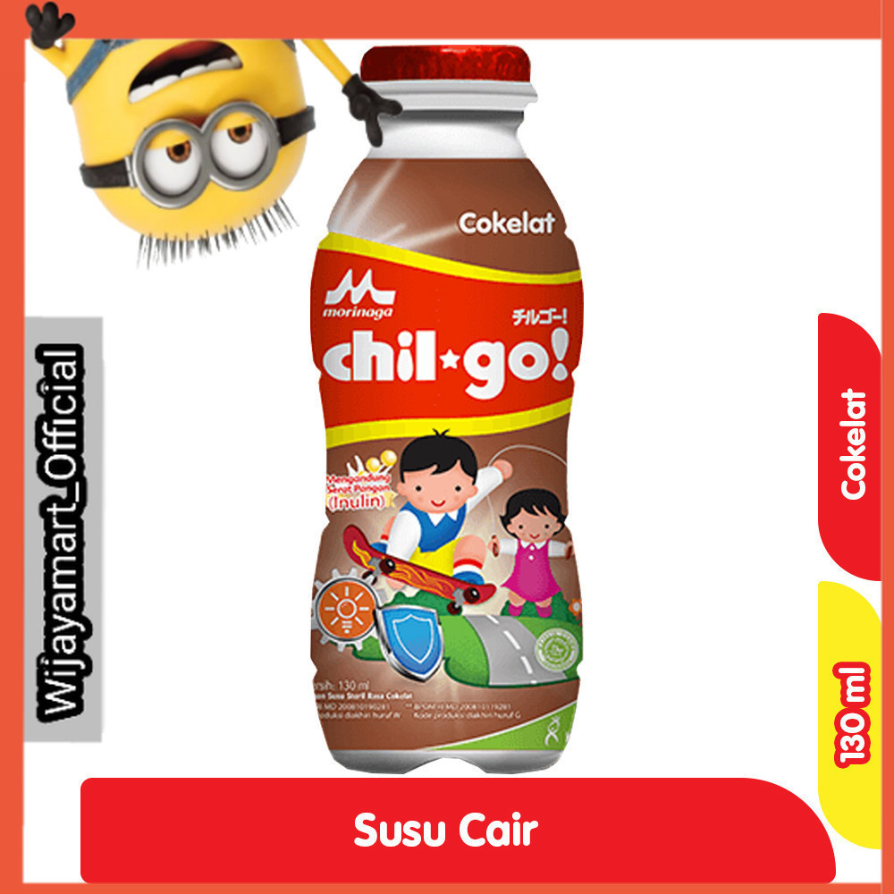 

Morinaga chil-go Susu Cair Steril Cokelat 130 ml