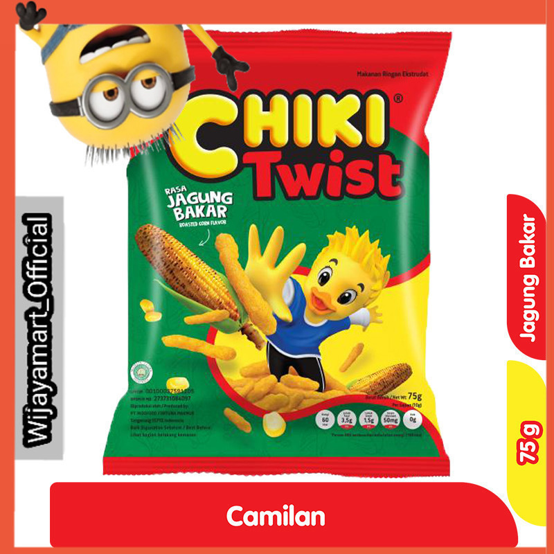 

Chiki Twist Makanan Ringan Jagung Bakar 75 g