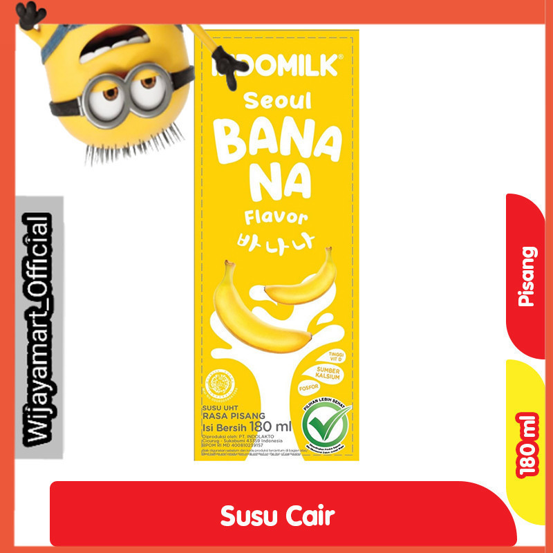 

Indomilk Seoul Susu UHT Pisang Kotak 180 ml