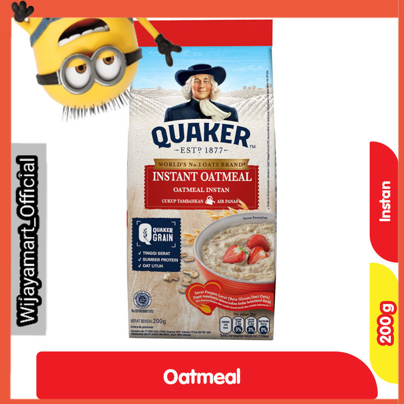 

Quaker Oatmeal Instan 200 g