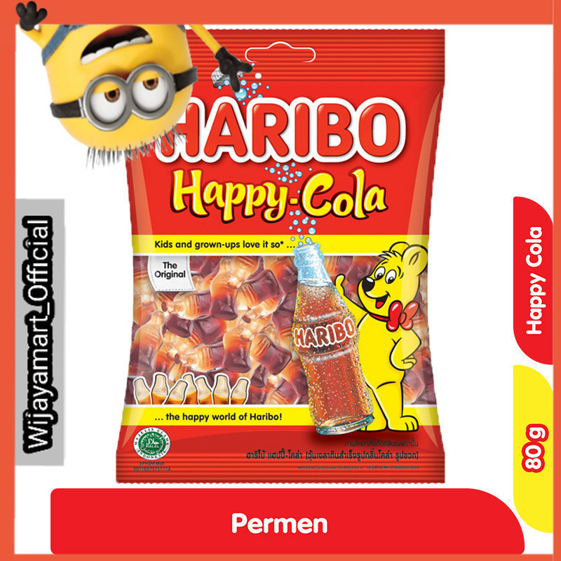 

Haribo Happy-Cola Permen Jeli Rasa Cola 80 g