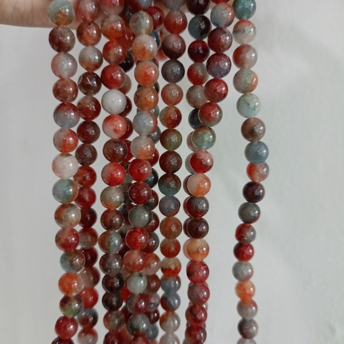 

Batu yaman Merah 8mm natural merah