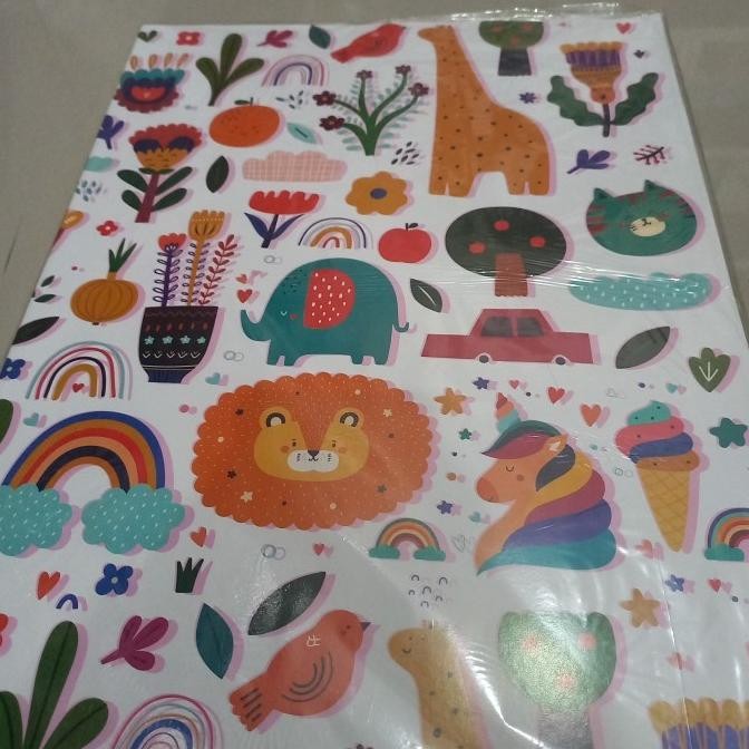 

+++++] Kertas Kado KIKY animal face paris warna cerah