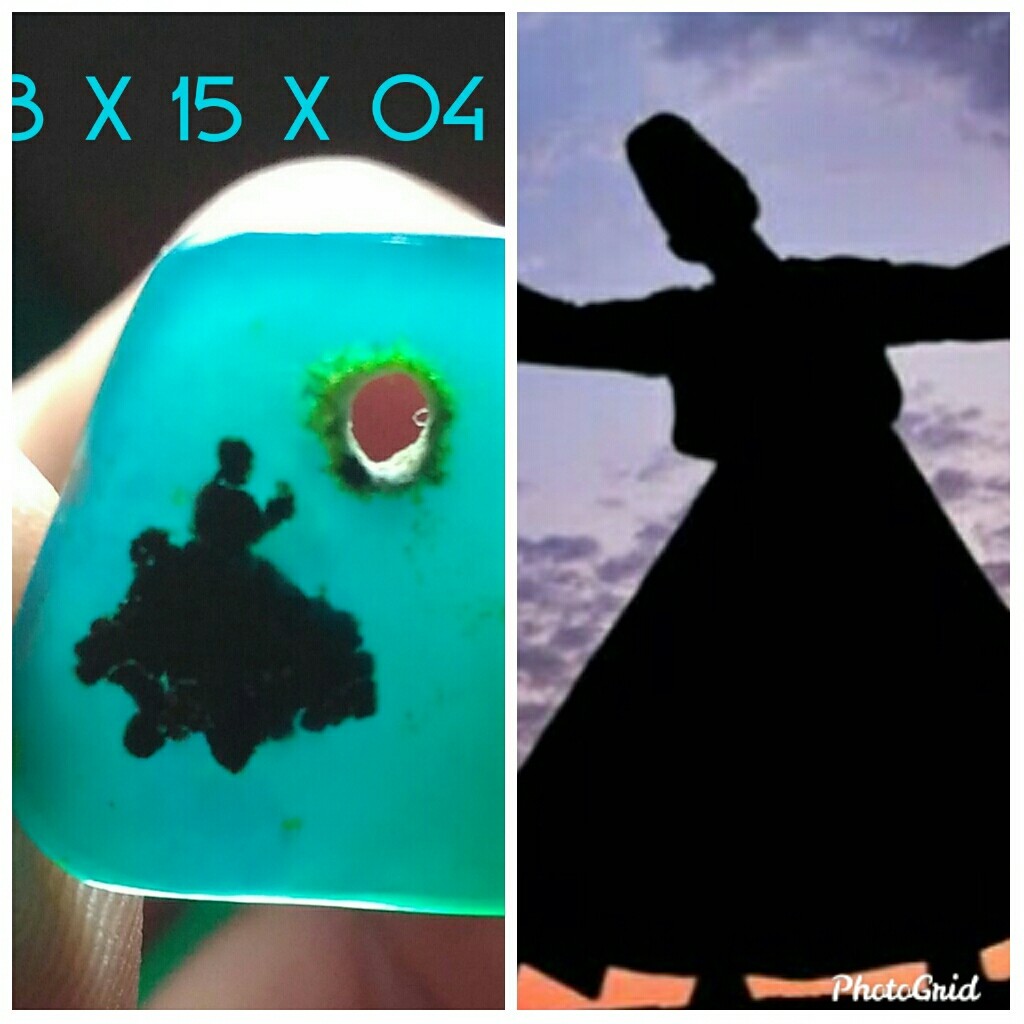 Bacan Doko Majiko Totol Combong Motif Penari Sufi Kristal Plong Kolektor Item