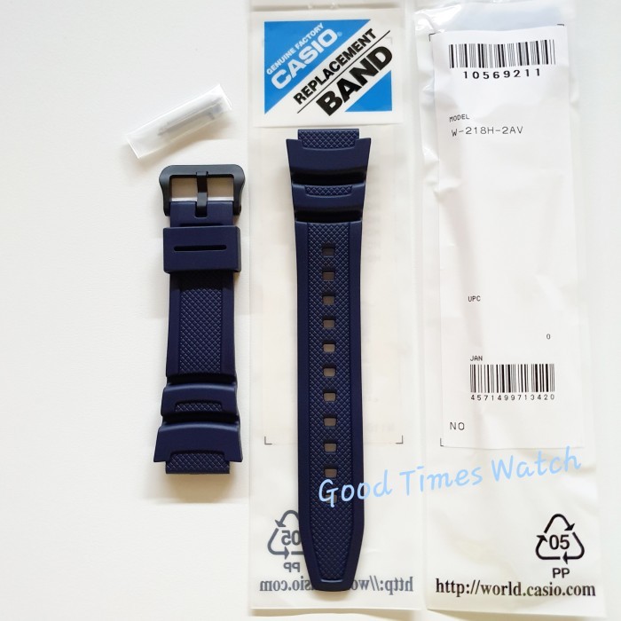 HOT SALE CASIO STRAP W-218H-2AV W 218H W 218 DARK BLUE ORIGINAL