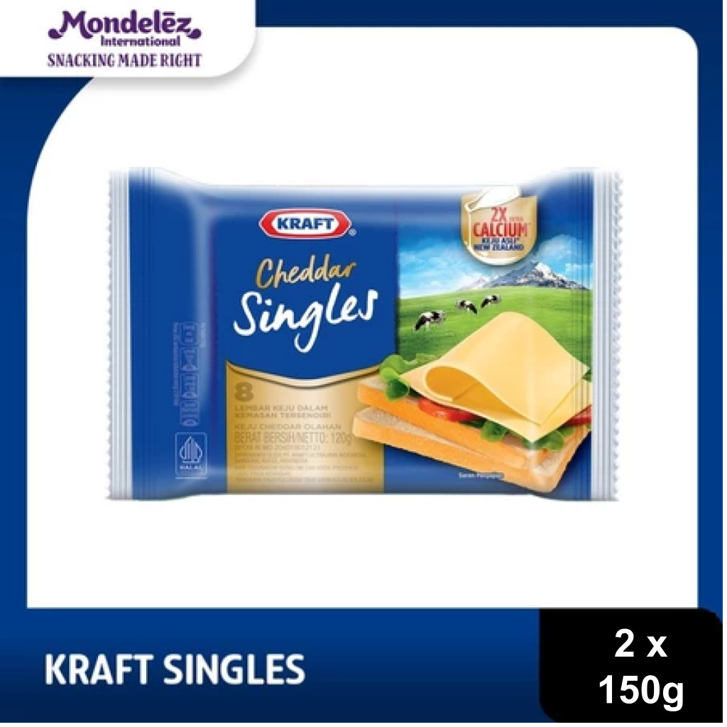 

Kraft Keju High Calcium Singles 150g x 2