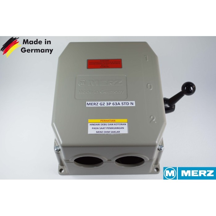 TERBARU MERZ GZ 63A/3P BUATAN JERMAN (STD N) COS/Ohm Saklar/Handle Genset