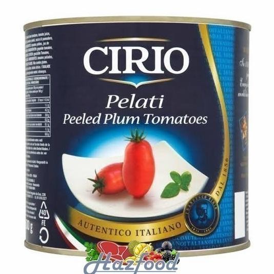 

Cirio tomato peeled 2.5kg pelati tomat kupas dalam jus tomat