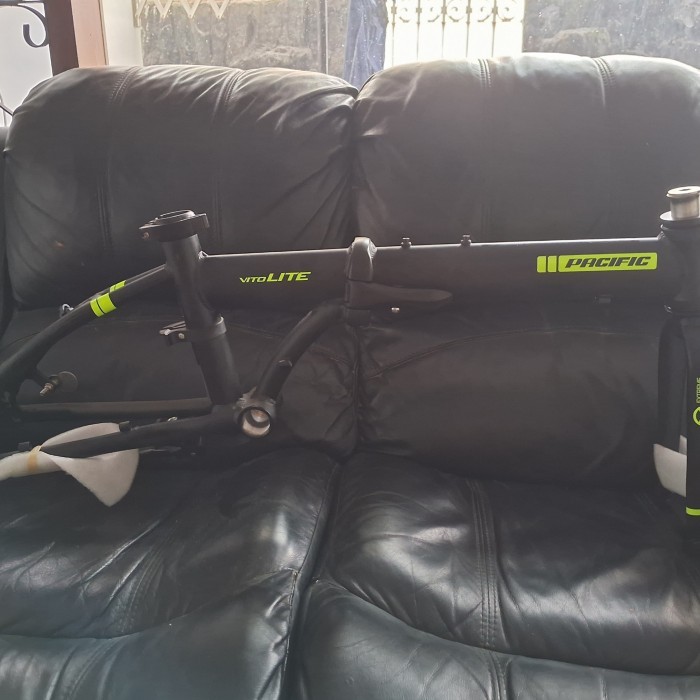 TERBARU Frameset Frame Fork Alloy 6061 Pacific Vito Lite XR Ringan kondisi baru bukan dart troy gust