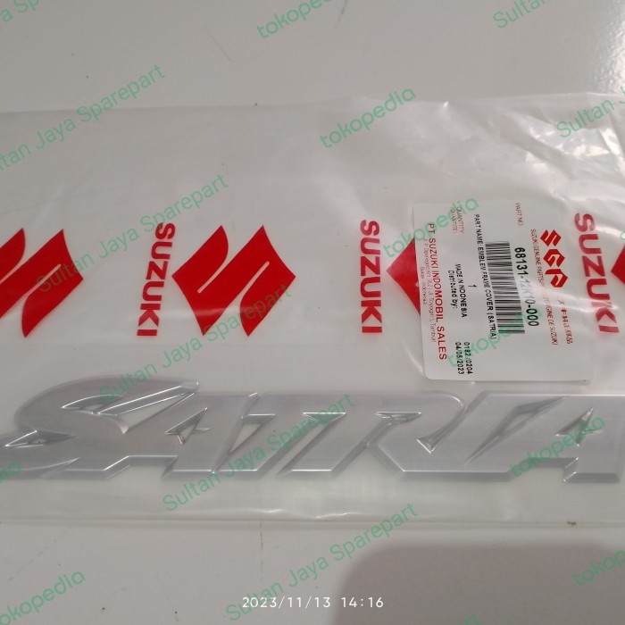 Promo Emblem Striping 3D Satria Fu Fi Black Predator Ori Suzuki