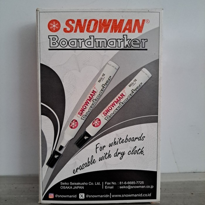 

Snowman Boardmarker / Spidol Hitam / Snowman Spidol