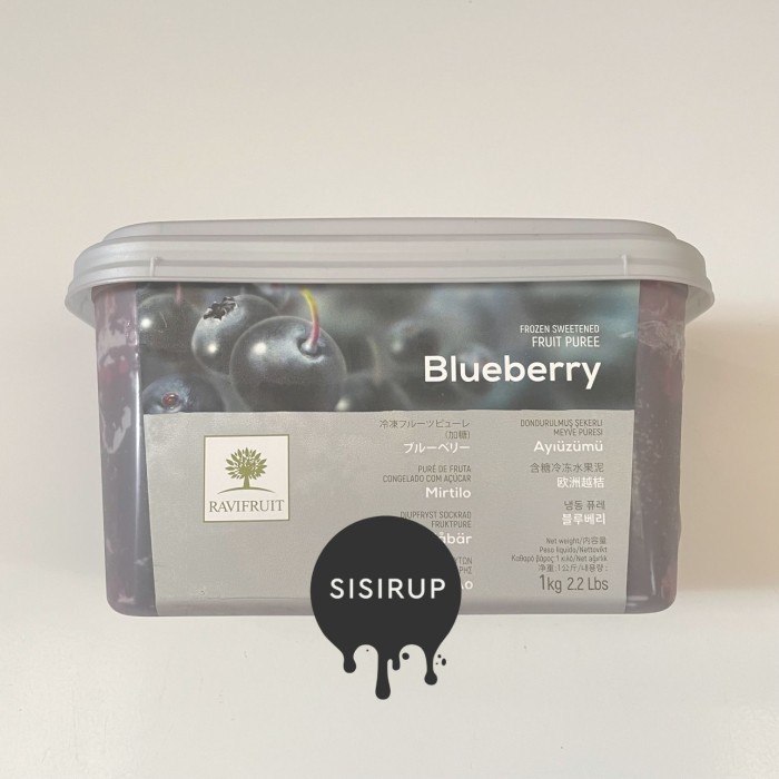 

RaviFruit Blueberry 1 KG / Puree Blueberry / Pure Blueberry