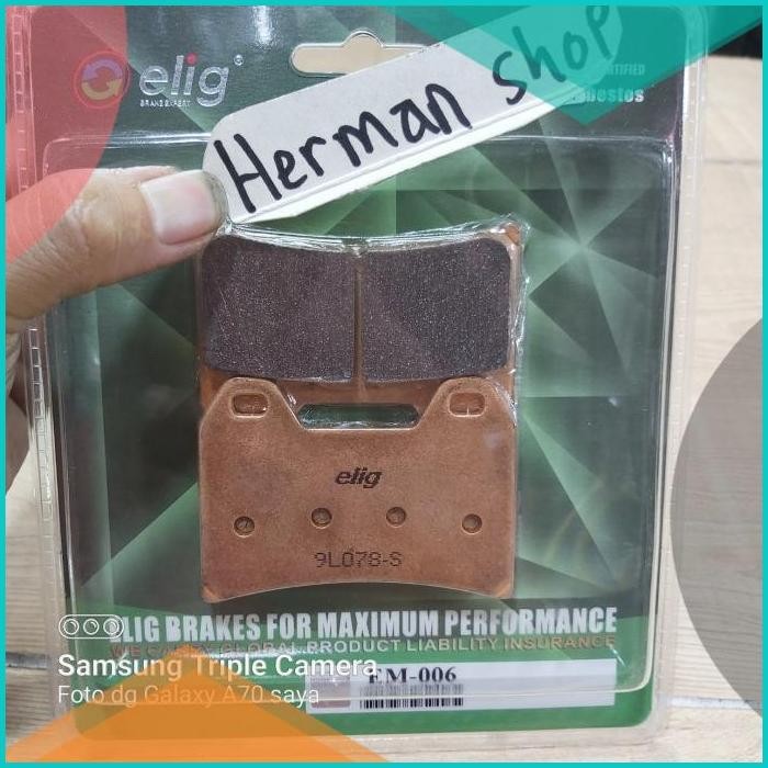 kampas rem brembo 4 piston 2 pin / kampas rem ducati 4 piston 2 pin 07