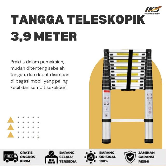 }}}}}}] Tangga Teleskopik 3,9 Meter