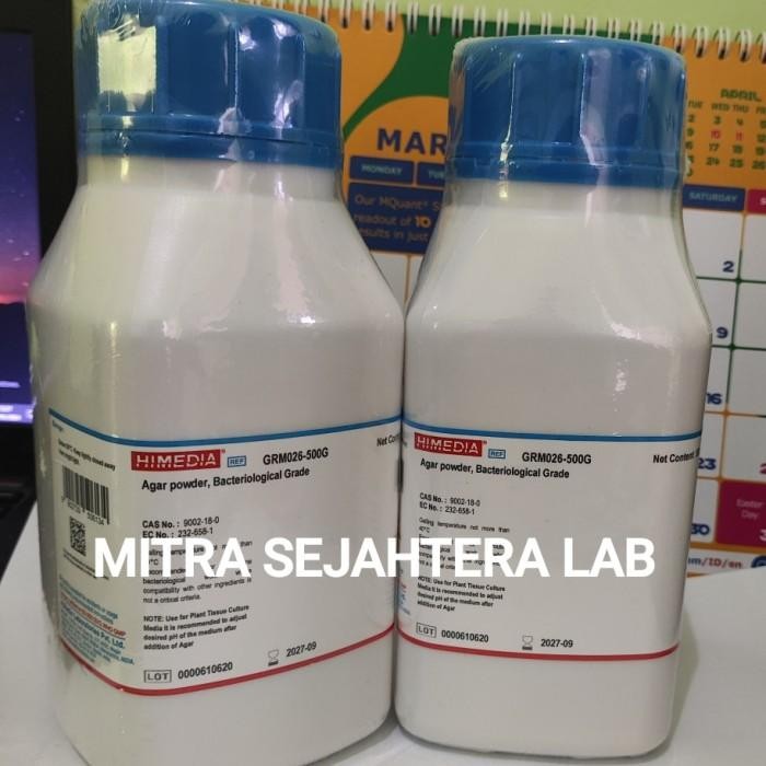

Agar Powder Bacteriological Himedia 500 Gram Grm026 Bacto Agar Terbaru 100 % Original
